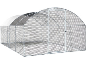 Hühnerauslauf Kuppel 15 m² Gitterpark "Cocorico" - 5 x 3 m - verzinkter Stahl