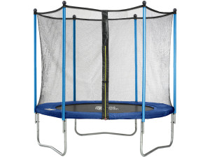 Trampolin " Happy " Ø 1.80 m -mit Netz + Leiter  + Decke + Ankerung 2