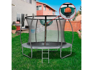 Trampolin mit Innennetz "Jumper" - Ø 3,05 m - Grau 2
