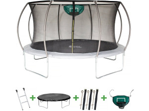 Trampolin mit Innennetz "Jumper" - Ø 4,25 m - Grau