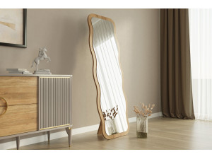Holzspiegel "Aror" - 50 x 160 cm - Beige 2