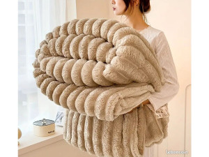 Plaid - 1,00 x 1,50 m - Taupe