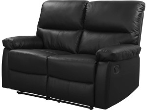 Relax-Sofa "Lincoln" - 147 x 89 x 103 cm - 2-Sitzer - Schwarz