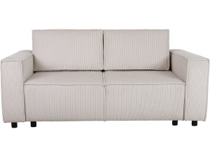 Sofa mit Schlaffunktion aus Cord "Montaigne S" - 3-Sitzer - Beige