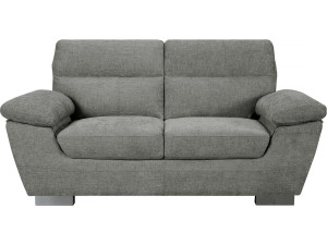 Stoffsofa „Dallas“ - 169 x 88 x 90 cm - 2-Sitzer - Grau