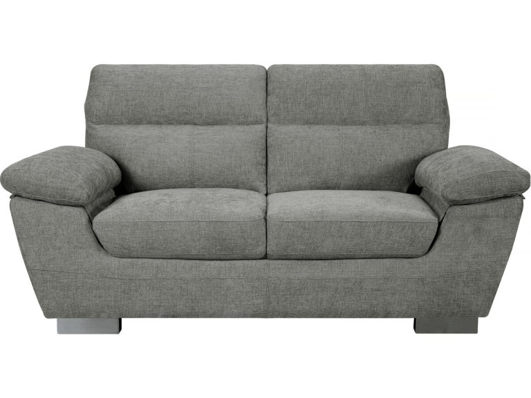 Stoffsofa „Dallas“ - 169 x 88 x 90 cm - 2-Sitzer - Grau