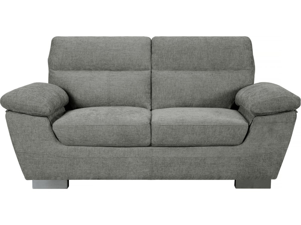 Stoffsofa „Dallas“ - 169 x 88 x 90 cm - 2-Sitzer - Grau