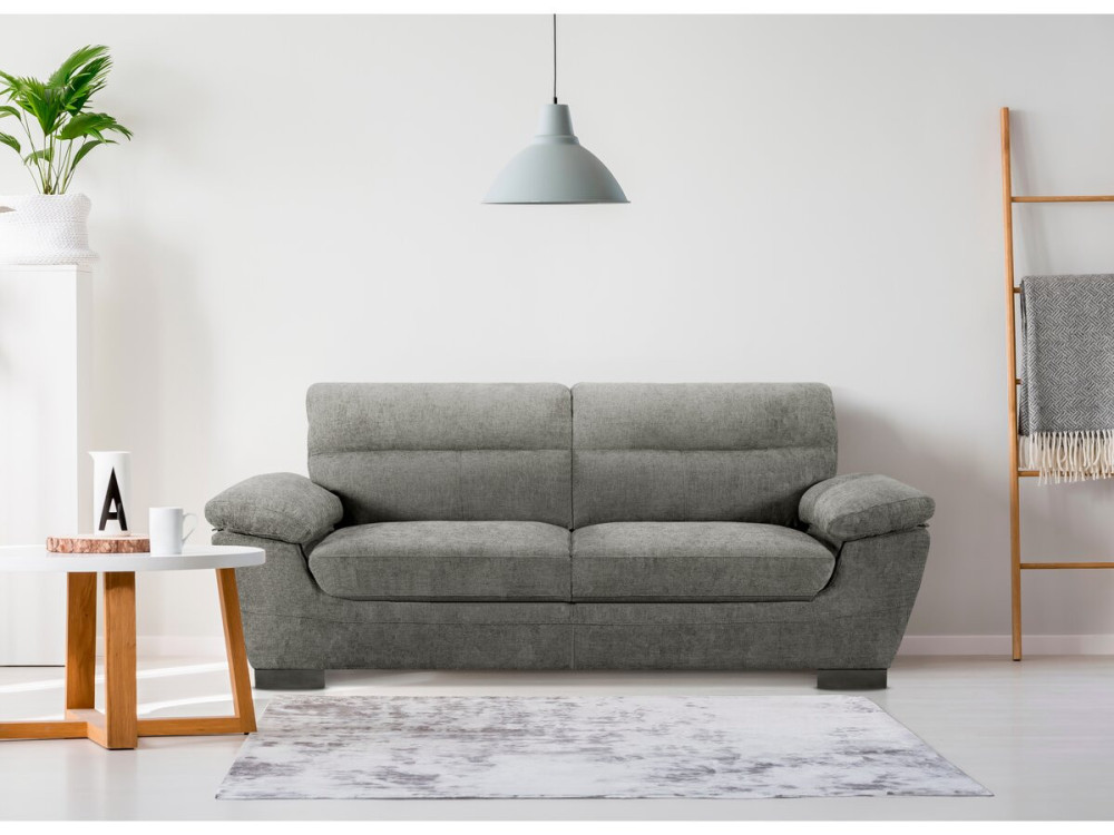 Stoffsofa „Dallas“ - 210 X 88 X 90 cm - 3-Sitzer - Grau