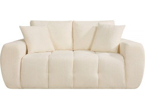 Bubble-Stoffsofa rechts "Leonie" - 2-Sitzer - Beige