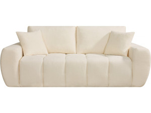 Bubble-Stoffsofa rechts "Leonie" - 3-Sitzer - Beige