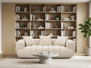Gerades Sofa „La Fayette“ – 3-Sitzer – Beige 2