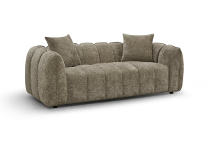 Gerades Stoffsofa im Bubble-Stil „Balzac“ – 3-Sitzer – Taupe