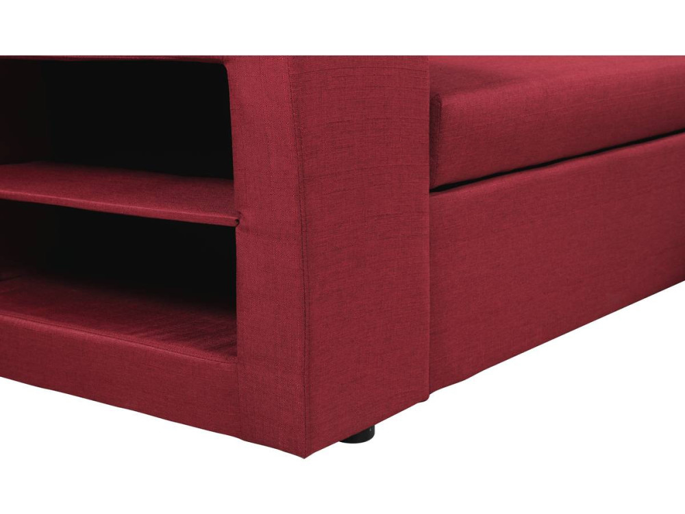 Ecksofa reversibel mit Schlaffunktion "Axel" - 3-Sitzer - Rot