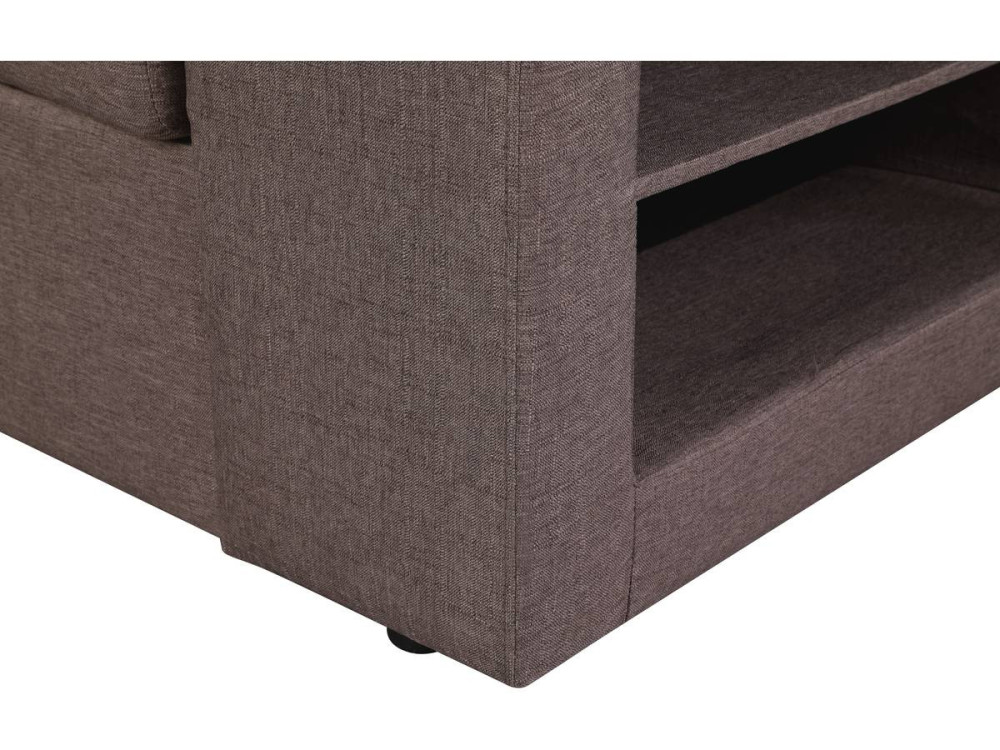 Ecksofa reversibel mit Schlaffunktion "Axel" - 3-Sitzer - Taupe