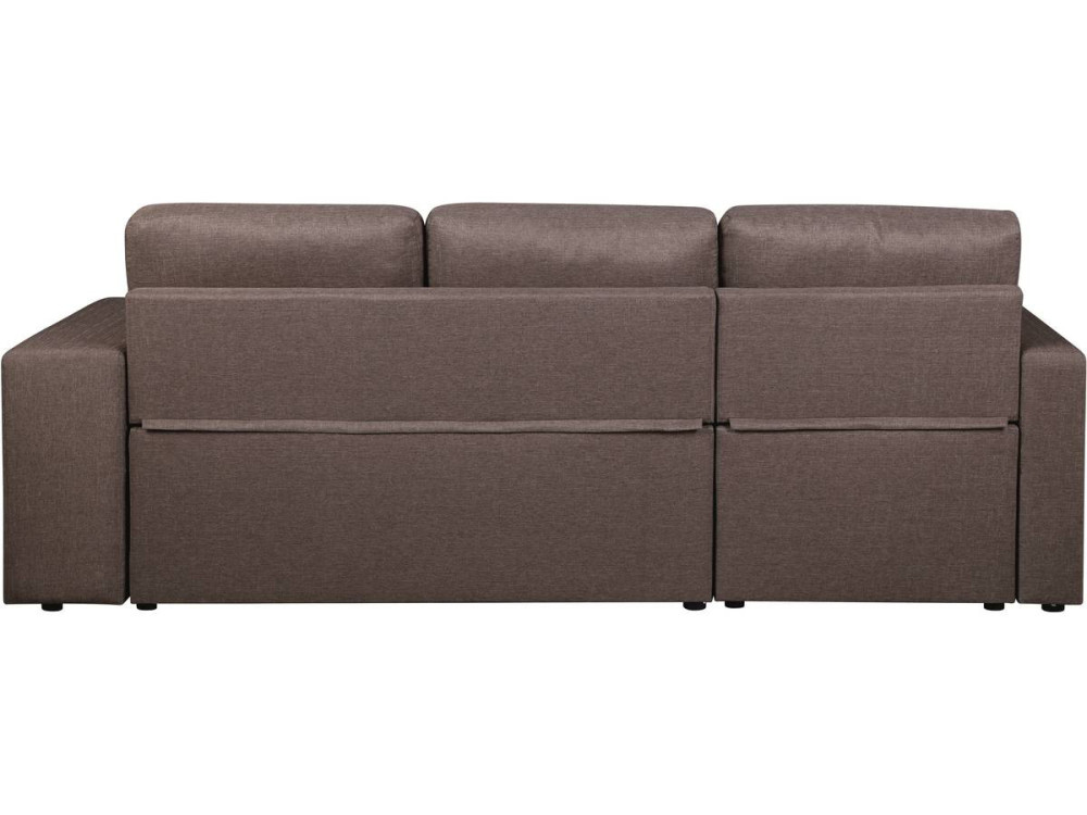 Ecksofa reversibel mit Schlaffunktion "Axel" - 3-Sitzer - Taupe