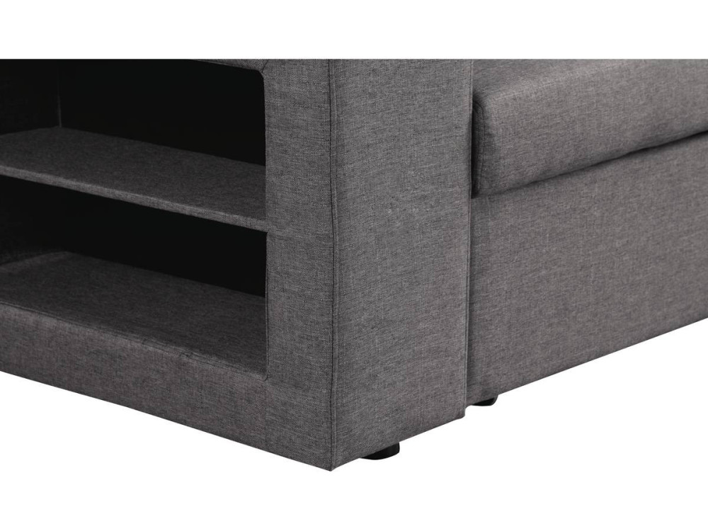 Ecksofa reversibel mit Schlaffunktion "Axel" - 3-Sitzer - Grau