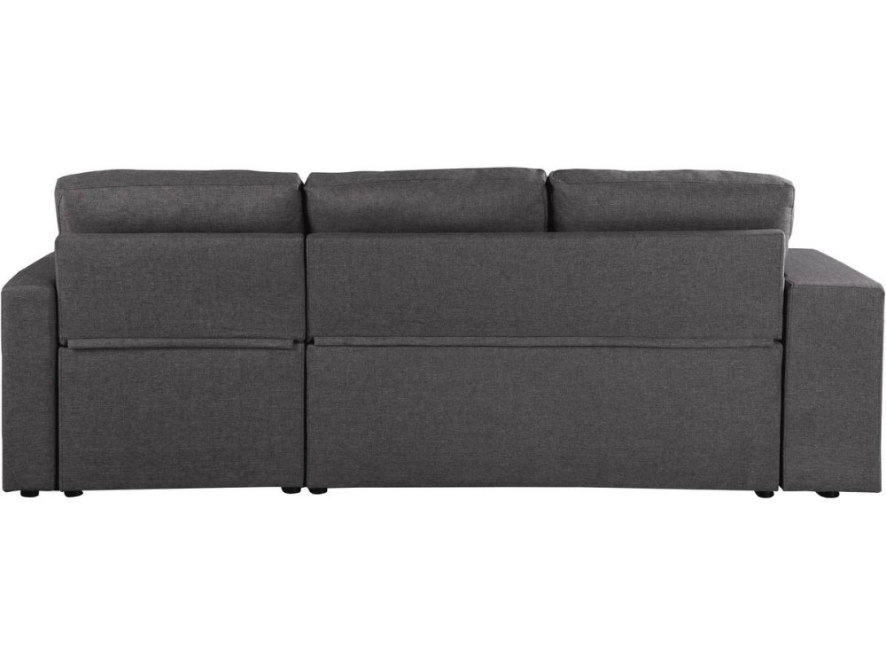 Ecksofa reversibel mit Schlaffunktion "Axel" - 3-Sitzer - Grau