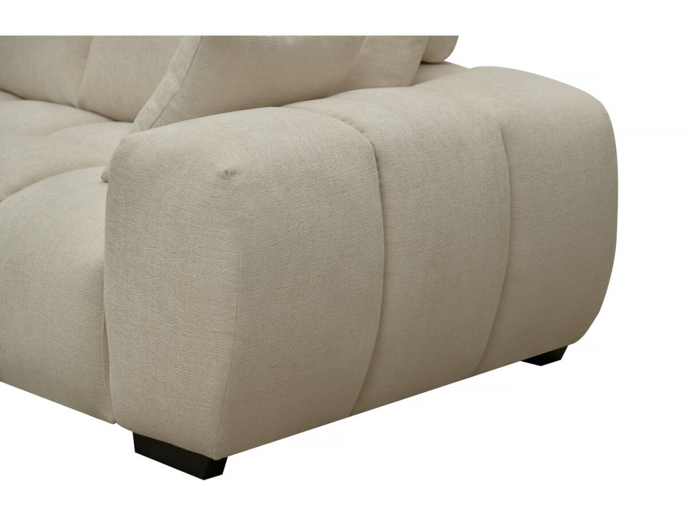 Ecksofa aus Stoff "Monceau" - 3-Sitzer - Beige