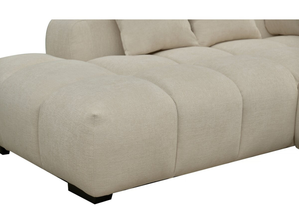 Ecksofa aus Stoff "Monceau" - 3-Sitzer - Beige