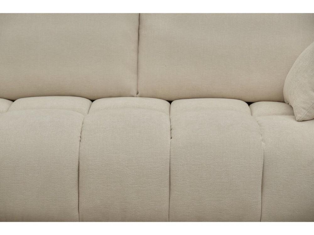 Ecksofa aus Stoff "Monceau" - 3-Sitzer - Beige