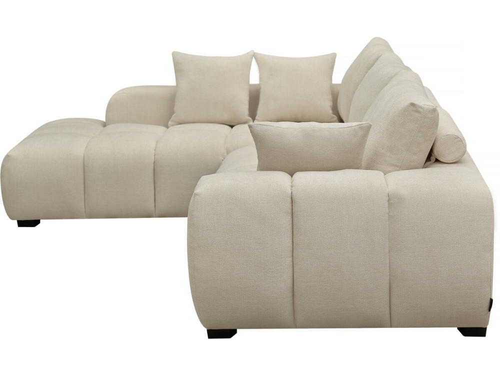 Ecksofa aus Stoff "Monceau" - 3-Sitzer - Beige