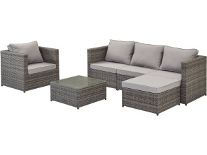 Gartenmöbel-Sets aus Polyrattan  "Monaco" - Florida - Grau