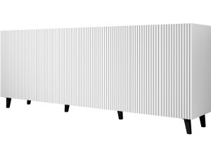 Kommode "Pafos" - 201 x 83 x 42 cm - Weiß