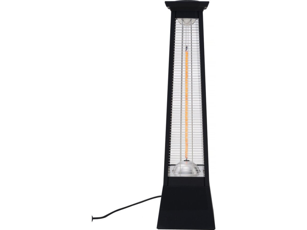 Elektrischer Heizstrahler aus Carbonfaser "Volcano" - 2000 W  - Schwarz