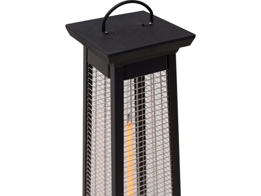 Elektrischer Heizstrahler aus Carbonfaser "Volcano" - 2000 W  - Schwarz