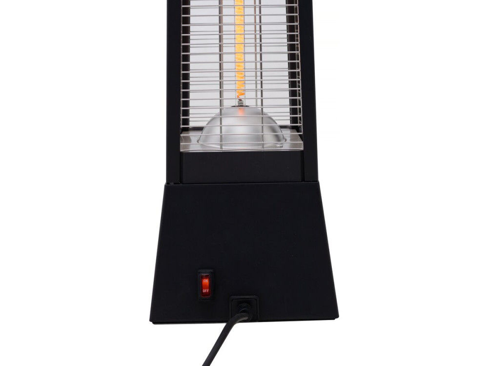 Elektrischer Heizstrahler aus Carbonfaser "Volcano" - 2000 W  - Schwarz
