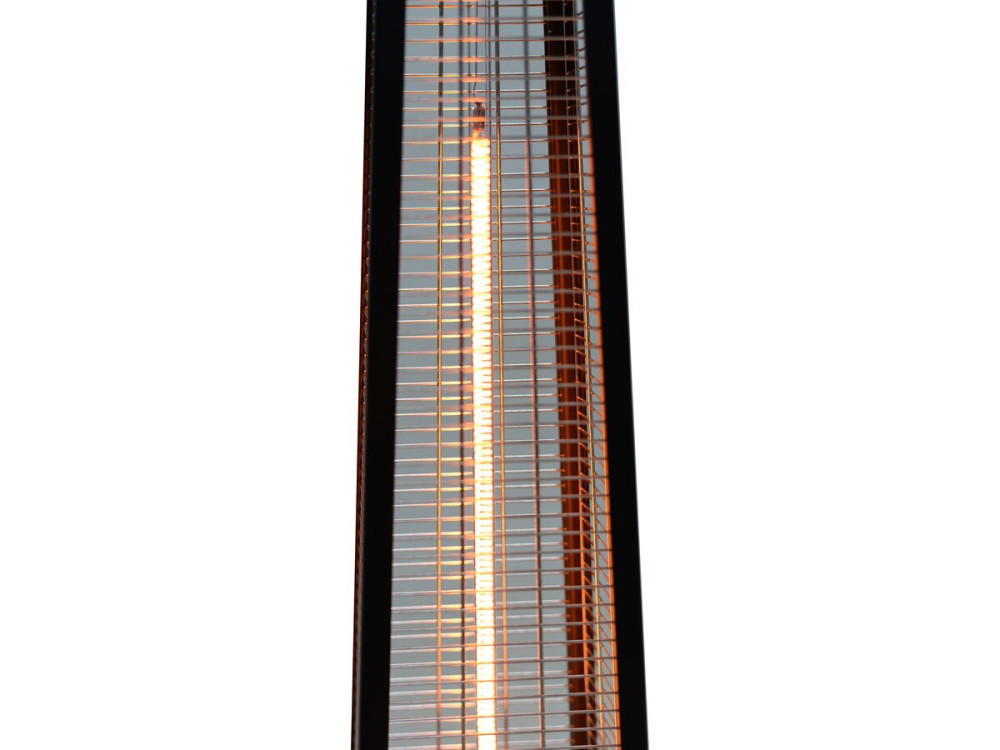 Elektrischer Heizstrahler aus Carbonfaser "Volcano" - 2000 W  - Schwarz