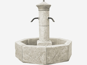 Brunnen "Méridionale"- Durchmesser 122 cm x H.116 cm
