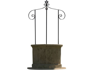 Gartenbrunnen - Durchmesser 120 x 210 cm - Höhe des Steinkörpers: 78 cm - Innendurchmesser 77 cm