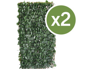 Weidenspalier-Zaun 2er-Set