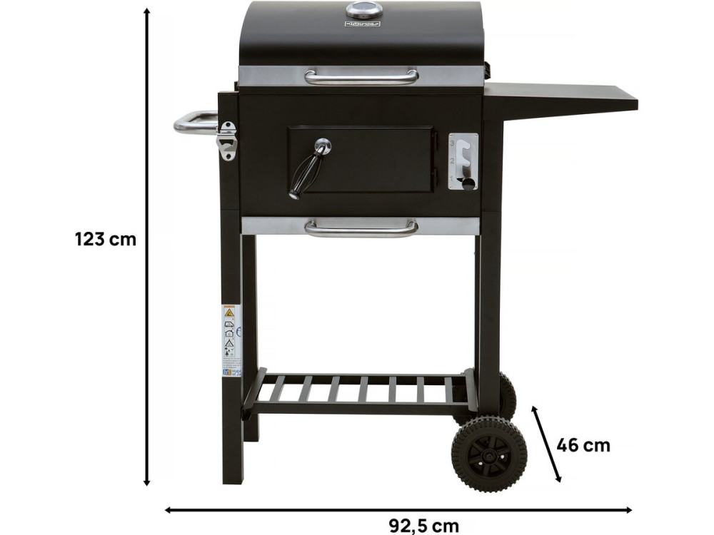 Holzkohlegrill "Vicomte" - 92,5 x 46 x 123 cm