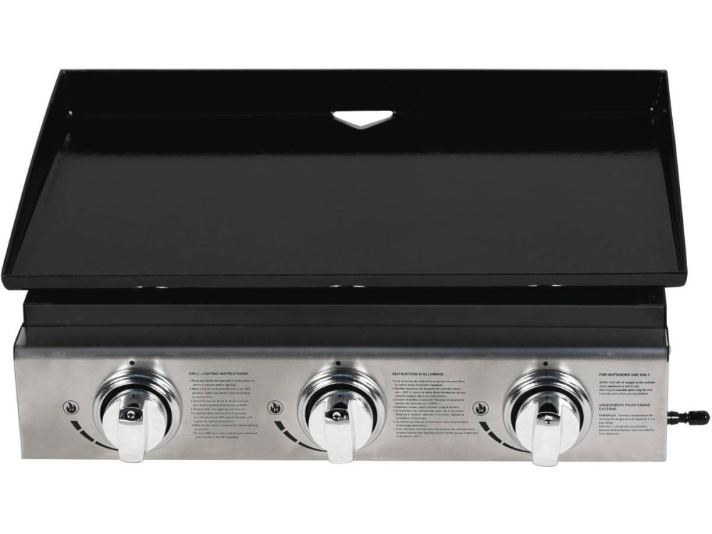 Plancha "Presto 3" - 3 Brenner - 7,5 kW - Grau