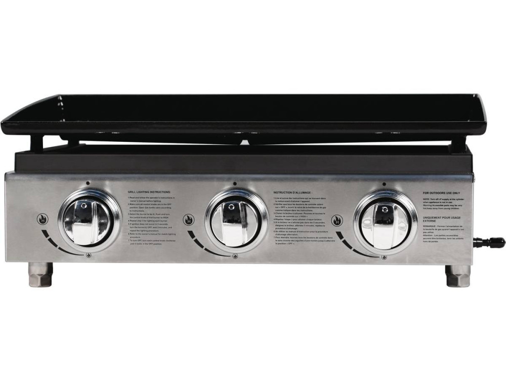 Plancha "Presto 3" - 3 Brenner - 7,5 kW - Grau