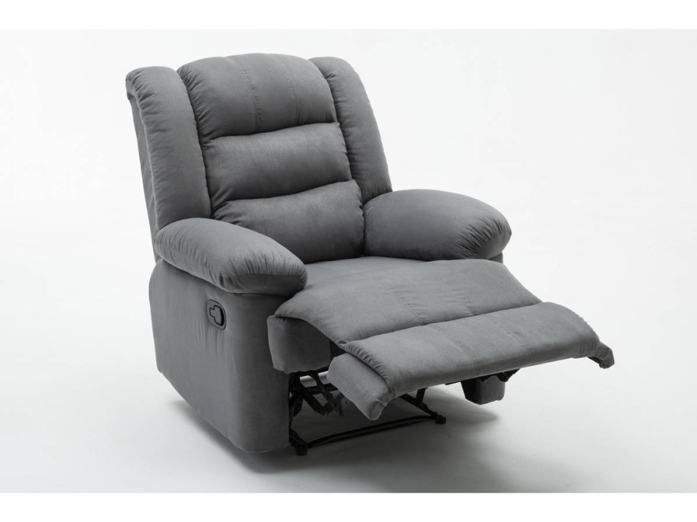 Relax-Sessel "Buckingham" - 85 x 93 x 100 cm - Hellgrau