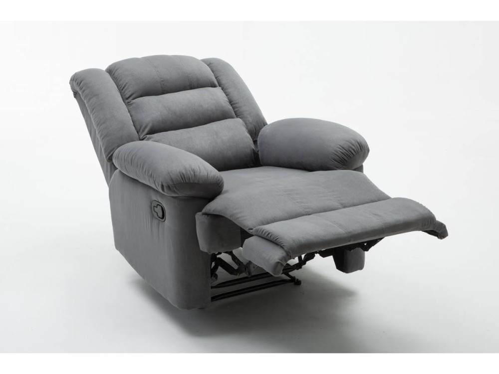 Relax-Sessel "Buckingham" - 85 x 93 x 100 cm - Hellgrau