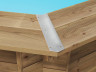 Eckabdeckung für Holzpool - 8er-Set