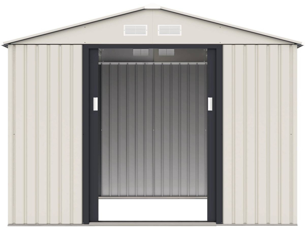Gerätehaus aus Metall "Nebraska" - 5,29 m2 (4,83 m2 Bodenfläche) - Beige