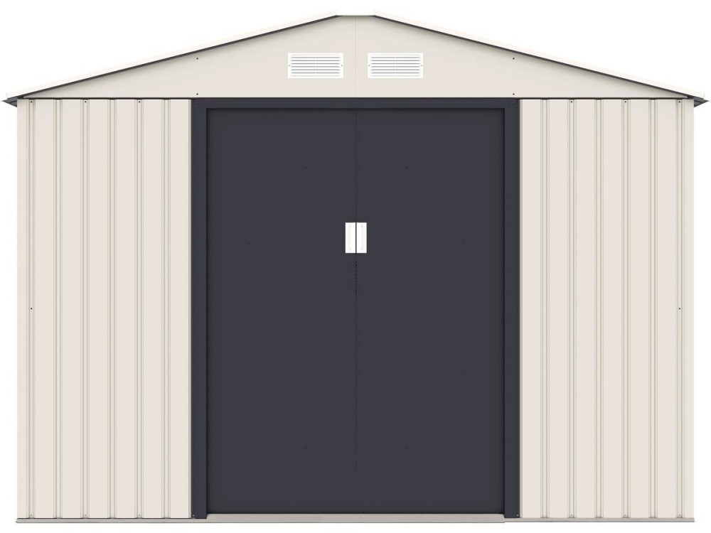 Gerätehaus aus Metall "Nebraska" - 5,29 m2 (4,83 m2 Bodenfläche) - Beige