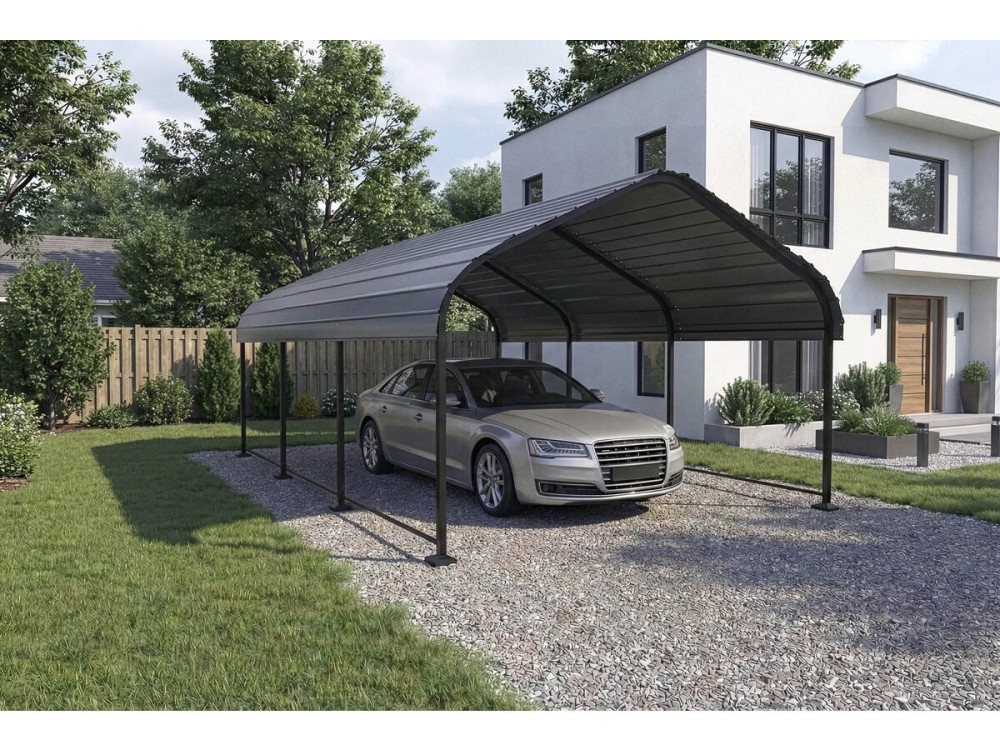 Carport Metallcarport "Phoenix" - 13,5 m² - Grau