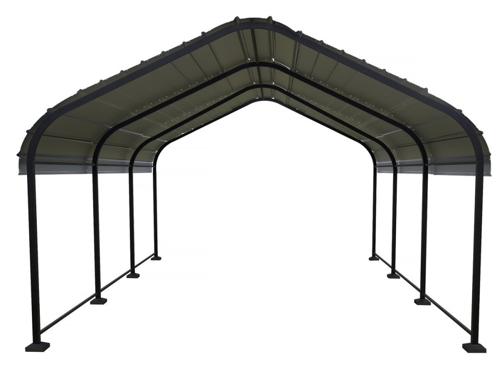 Carport Metallcarport "Phoenix" - 13,5 m² - Grau