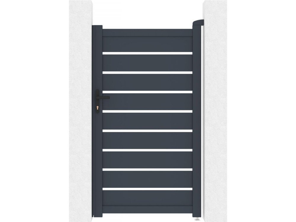 Gartentor aus Aluminium "Bastien" - 100 x 176 cm - Anthrazit