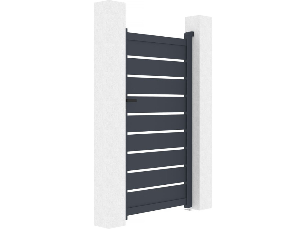 Gartentor aus Aluminium "Bastien" - 100 x 176 cm - Anthrazit