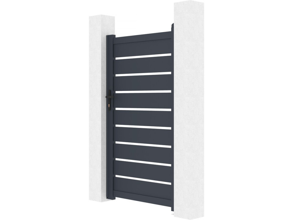 Gartentor aus Aluminium "Bastien" - 100 x 176 cm - Anthrazit