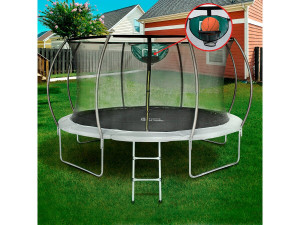 Trampolin mit Innennetz "Jumper" - Ø 4,25 m - Grau 2