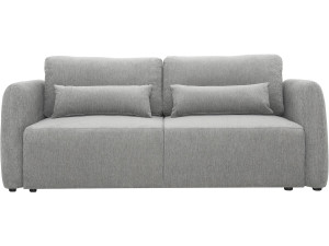Gerades 3-Sitzer-Sofa aus Stoff „Concorde“ mit Schlaffunktion – Grau
