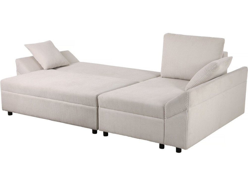 Ecksofa aus Cord "Vaugirard II" - 3-Sitzer - Beige